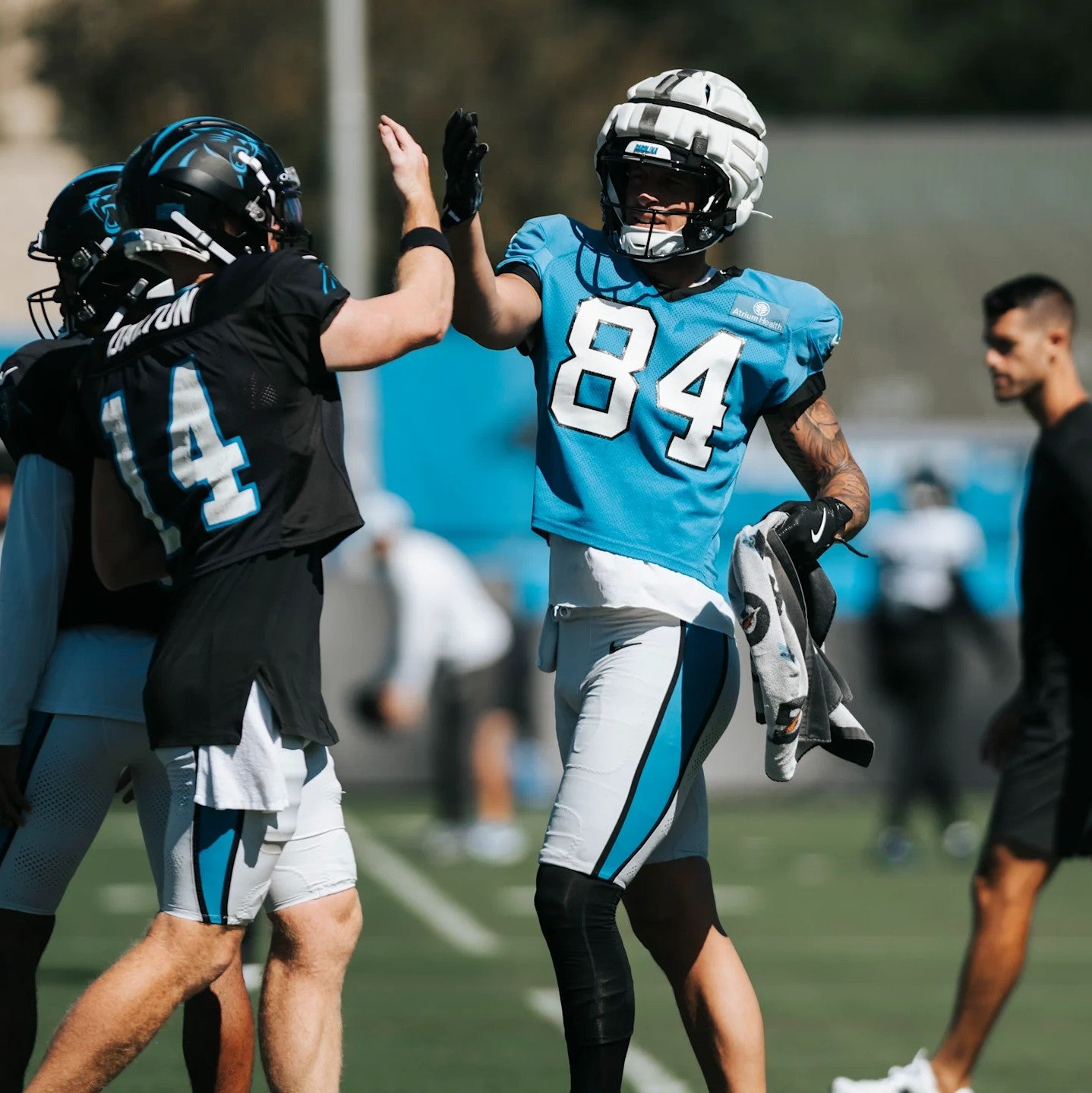Feleipe Franks GAME WORN 💪 11/10/24 Carolina Panthers 🐆 NFL Jersey 👕 vs. Giants – NFL Munich Game - PSA Certified