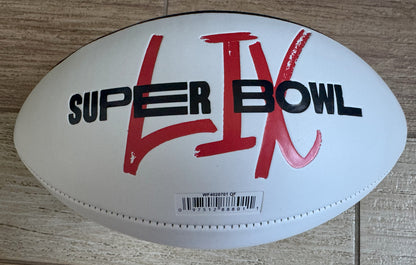 Jalen Carter Signed✍️Philadelphia Eagles🦅Super Bowl LIX Logo NFL Wilson Football