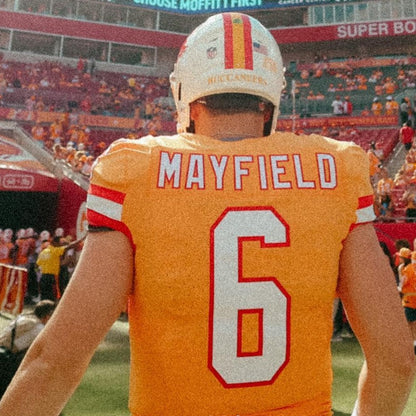 Baker Mayfield GAME ISSUED Tampa Bay Buccaneers On-Field Nike NFL Creamsicle Jersey Including COA