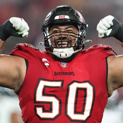 Vita Vea GAME-ISSUED💪Tampa Bay Buccaneers On-Field Nike 1976 Throwback Jersey