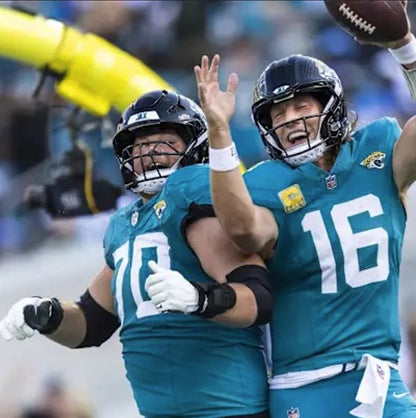Cole Van Lanen GAME WORN 💪 10/19/25 Jacksonville Jaguars 🐆NFL Jersey 👕vs Los Angeles Rams Also Includes PSA Certificate of Authenticity 🛡️