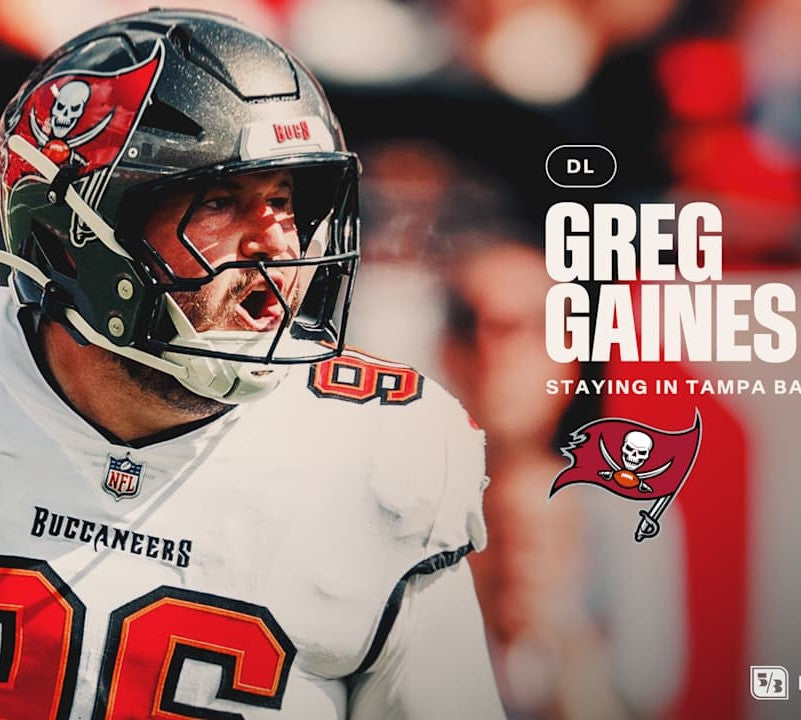 Greg Gaines GAME-WORN 8/23/25 Tampa Bay Buccaneers OnField NFL Jersey vs.Bills