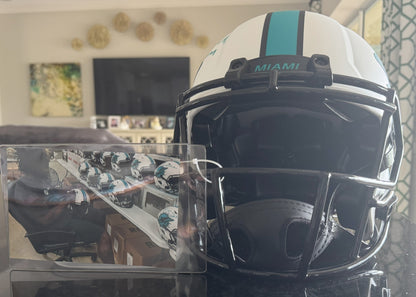 Ricky Williams Signed Miami Dolphins Full-Size Authentic On-Field Lunar Eclipse Alternate Speed Helmet Inscribed "Puff, Puff, Run" Inc. Authentication 🛡️