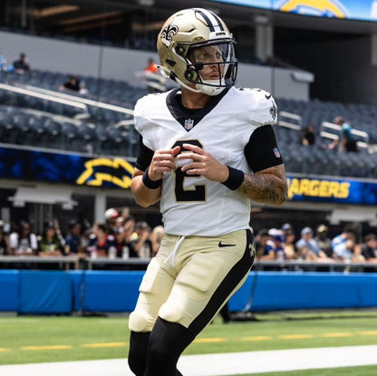 Spencer Rattler GAME WORN 09/28/25 New Orleans Saints ⚜️ Nike NFL Jersey vs Bills Includes PSA Authenticity 🛡️