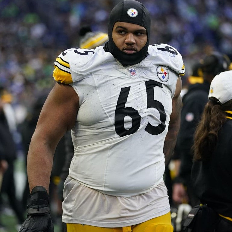 Dan Moore GAME WORN💪12/21/2024 PHOTO MATCHED📸Pittsburgh Steelers NFL Jersey👕Inc.COA💥 vs. Baltimore Ravens