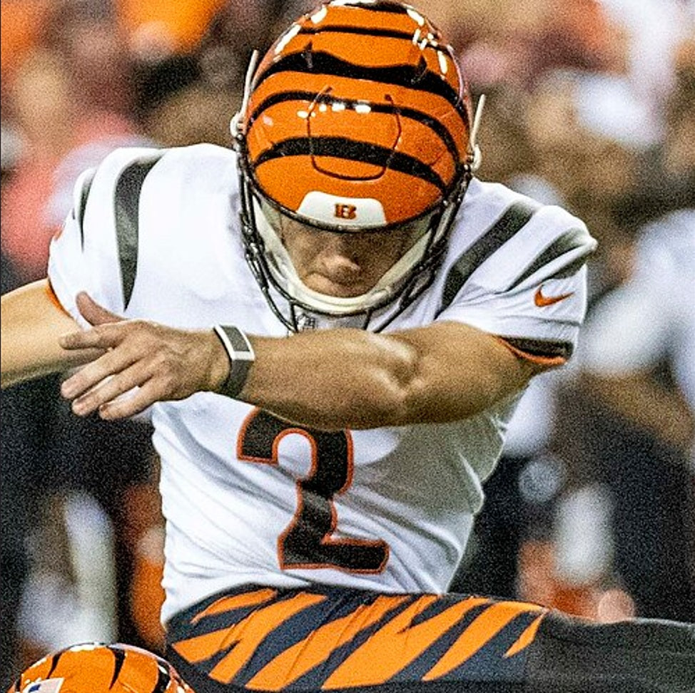 Evan McPherson GAME WORN 11/16/25 Cincinnati Bengals Nike NFL Jersey vs Pittsburgh Steelers Also Includes Certificate of Authenticity