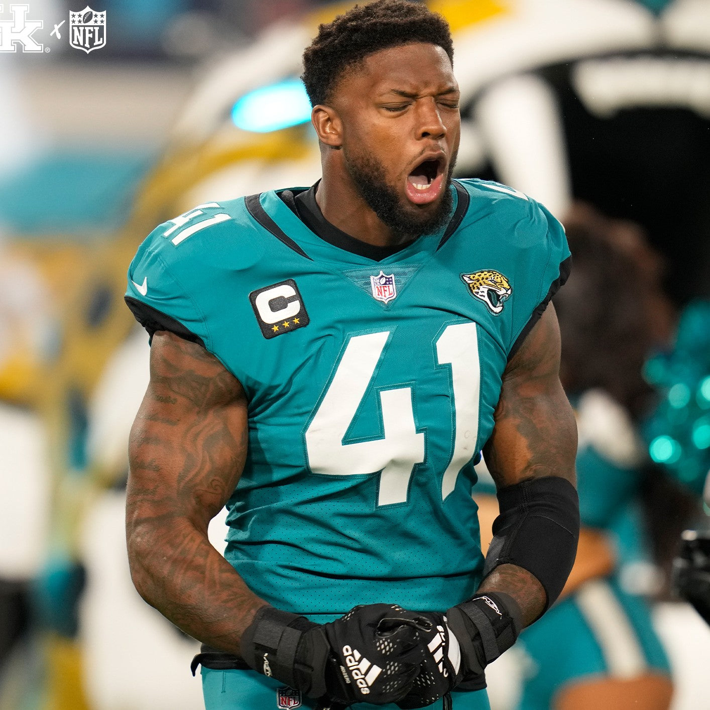 Josh Allen Game Issued💪Pro Bowl Games Jacksonville Jaguars 🐆 Nike NFL Jersey👕Inc. PSA COA 🛡️