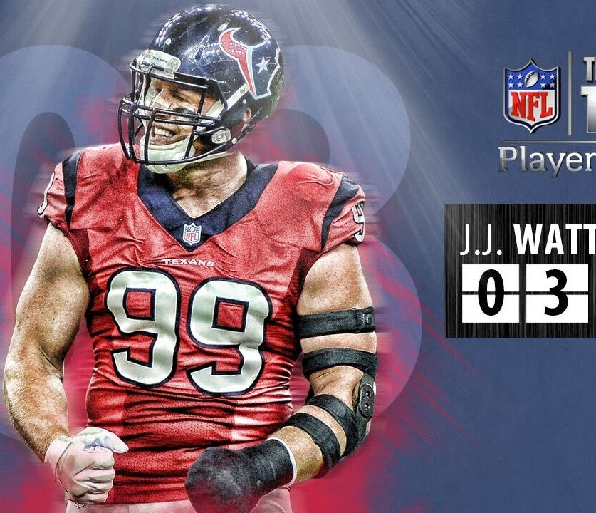 J.J. Watt 💯 TEAM ISSUED 💪 Houston Texans On-Field Nike NFL Jersey 👕 Also includes COA 🛡️ & Walter Payton NFL Man of the Year & Captain Patches