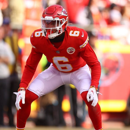 Bryan Cook GAME WORN 💪 10/12/25 Kansas City Chiefs Nike NFL Jersey 🎽 vs Lions - COA included 🛡️
