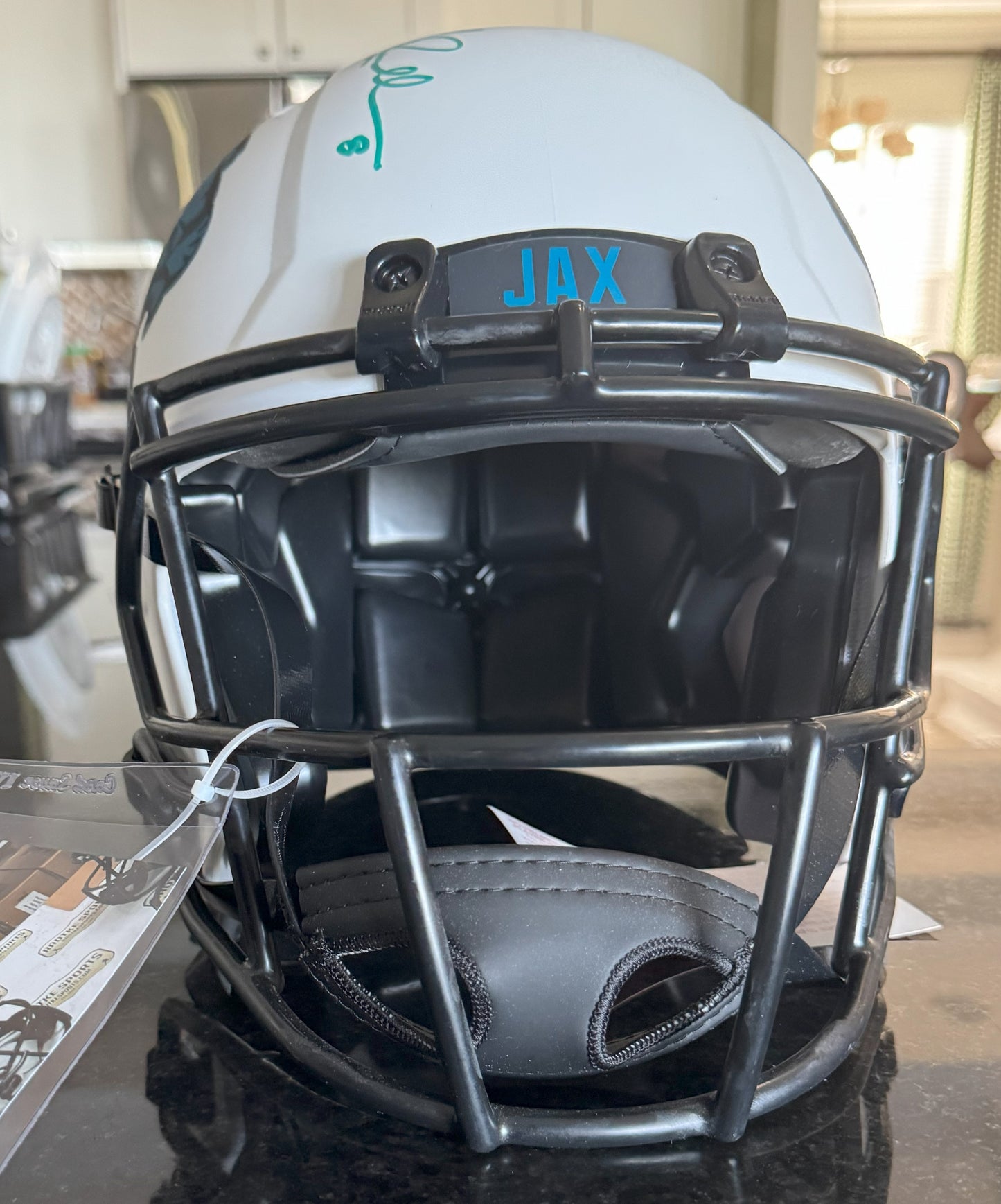 Mark Brunell Signed ✍️ Jacksonville Jaguars 🐆 Full-Size Authentic On-Field Lunar Eclipse Alternate Speed Helmet