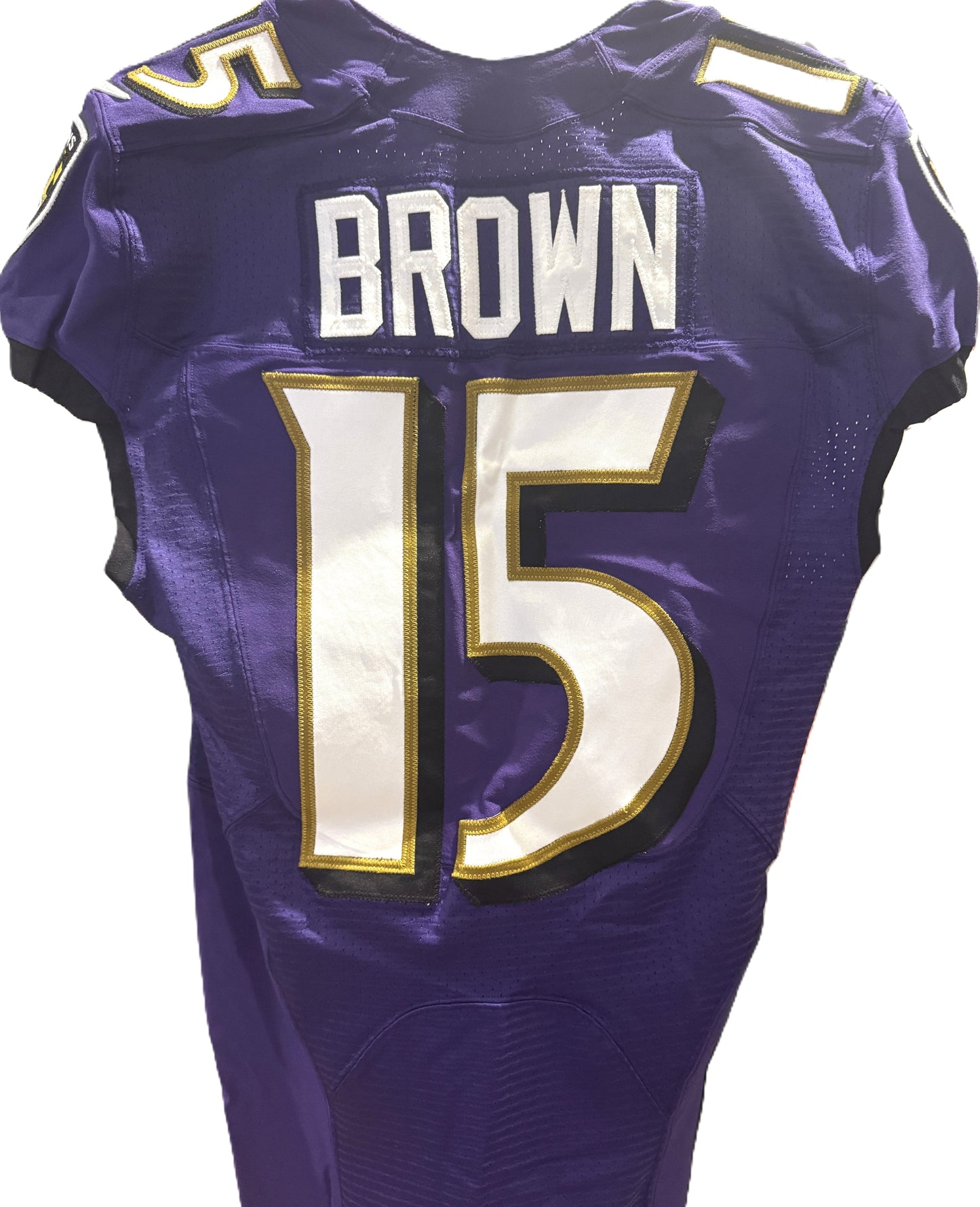 Hollywood Brown GAME-WORN💪Baltimore Ravens💜Nike On-Field NFL Jersey PSA COA