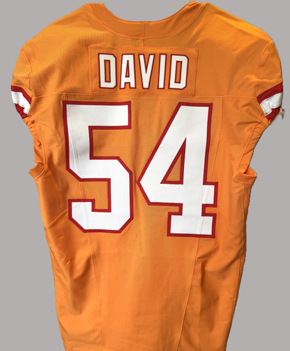 Lavonte David TEAM ISSUED Tampa Bay Buccaneers On-Field NFL Creamsicle 🟧 Jersey Inc.COA