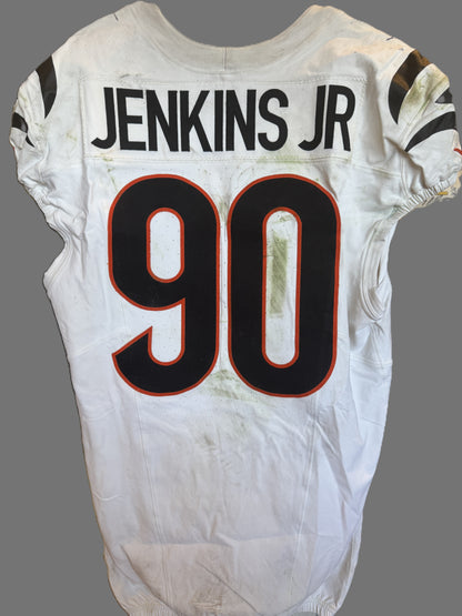 Kris Jenkins Jr. GAME-WORN 09/29/25💪Cincinnati Bengals🐅NFL Jersey vs. Denver Broncos