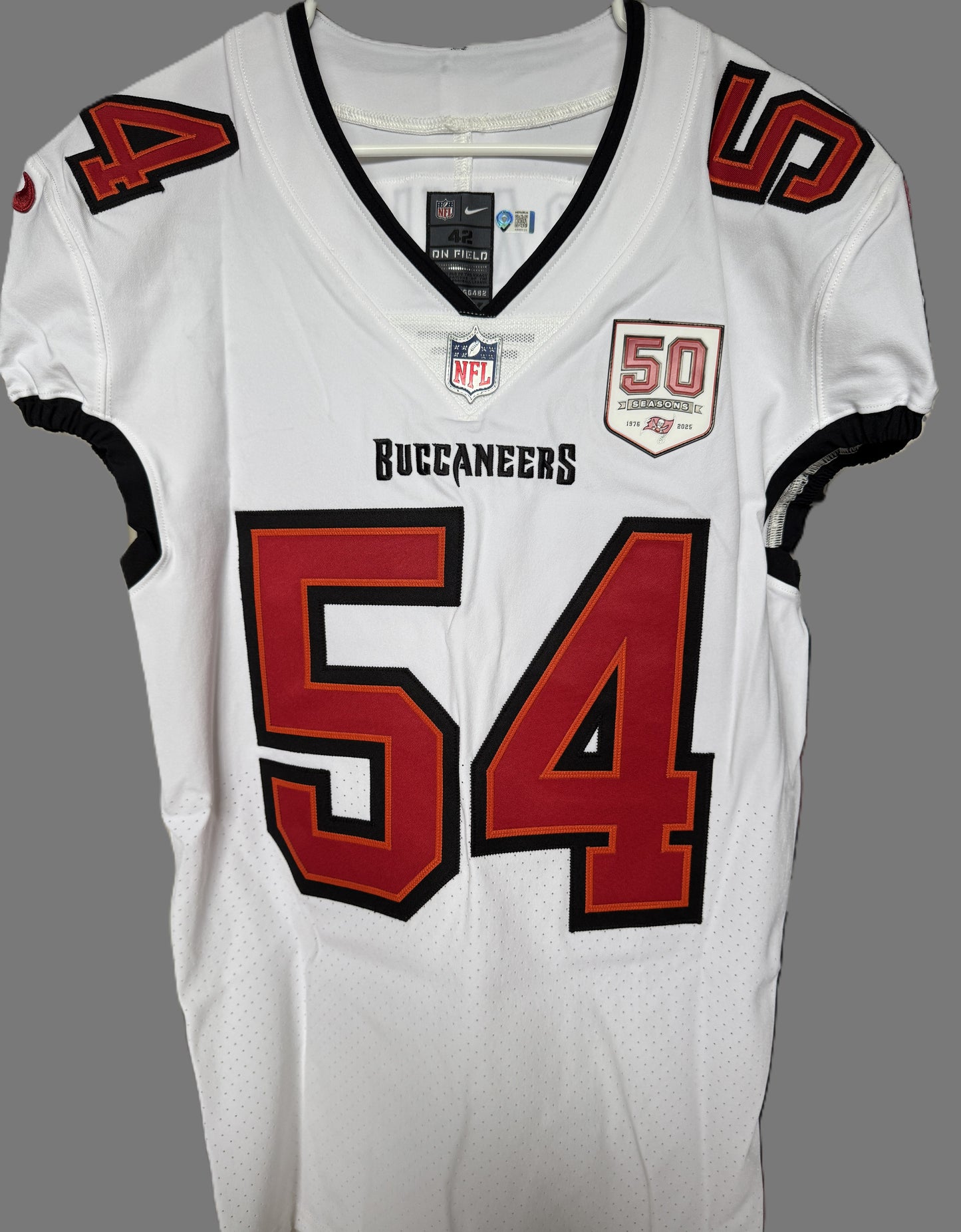 Lavonte David TEAM-ISSUED💪Tampa Bay Buccaneers🏴‍☠On-Field Nike NFL Jersey🎽White