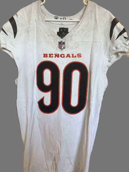 Kris Jenkins Jr. GAME-WORN 09/29/25💪Cincinnati Bengals🐅NFL Jersey vs. Denver Broncos