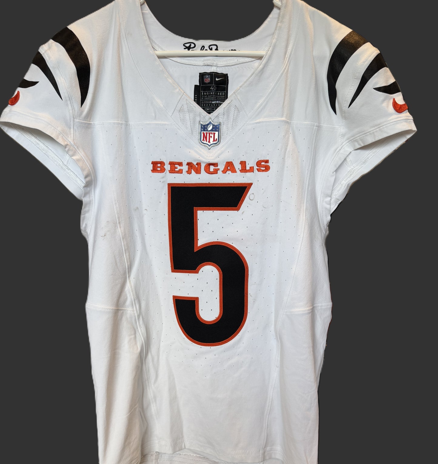 Tee Higgins GAME WORN/USED 09/07/25💪Cincinnati Bengals🐅NFL Jersey vs Cleveland Browns