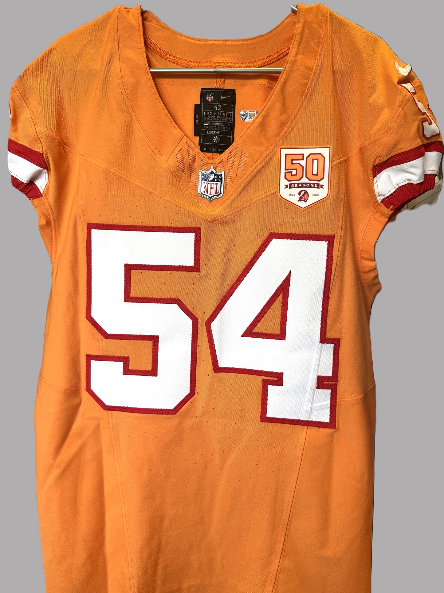 Lavonte David TEAM-ISSUED Tampa Bay Buccaneers On-Field NFL Creamsicle Jersey