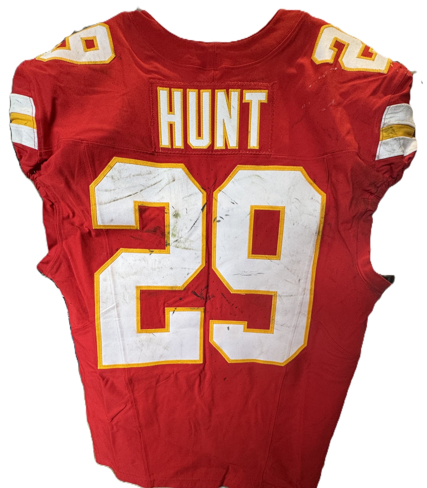 Kareem Hunt GAME-USED💪09/28/25 Kansas City Chiefs NFL Jersey🎽vs. Baltimore Ravens