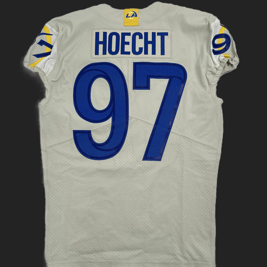 Michael Hoecht GAME ISSUED Los Angeles Rams Nike On-Field NFL Jersey Inc. COA