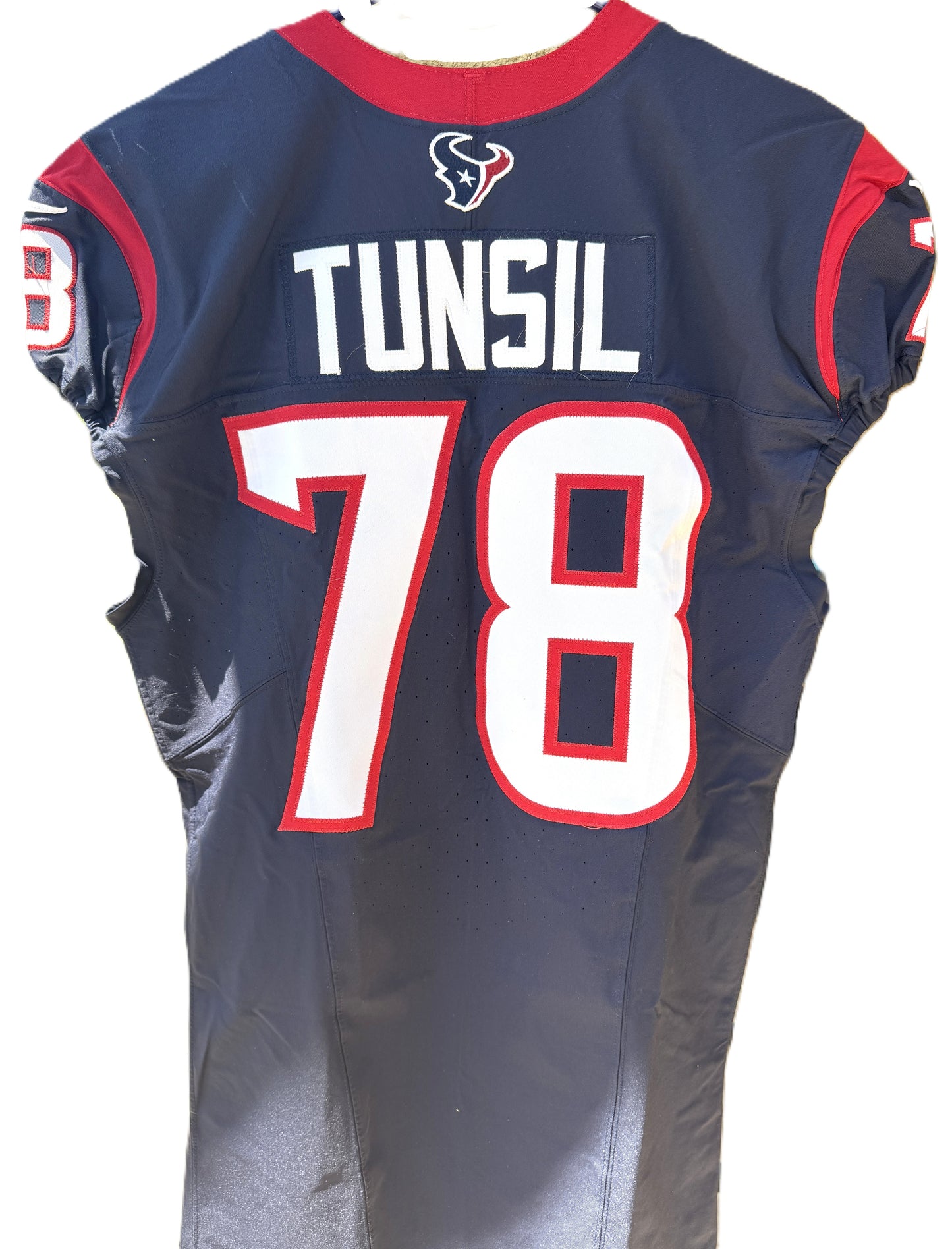 Laremy Tunsil GAME WORN 💪 10/15/2023 PHOTO MATCHED 📸 Houston Texans Nike NFL Jersey🎽 vs. New Orleans Saints (Crucial Catch Game)