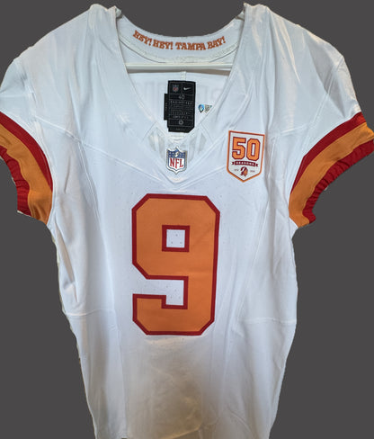 Emeka Egbuka TEAM ISSUED 🔥 Tampa Bay Buccaneers Nike NFL Iconic 1976 Jersey 👕 Also includes Certificate of Authenticity