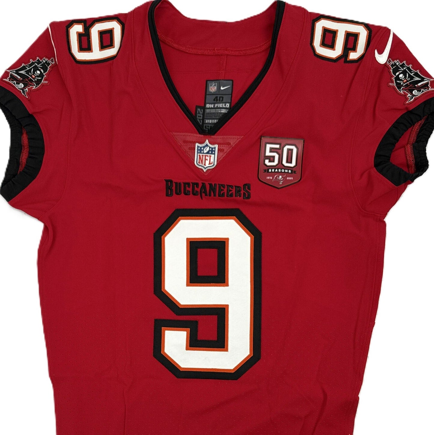 Emeka Egbuka GAME ISSUED Tampa Bay Buccaneers Nike On-Field NFL Jersey Inc. COA