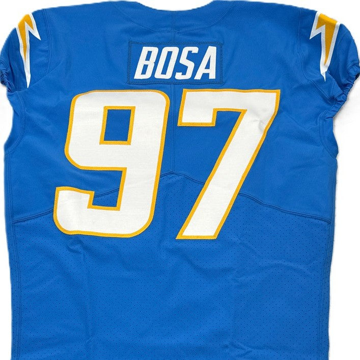 Joey Bosa TEAM-ISSUED💪Los Angeles Chargers⚡NFL Nike Jersey👕Includes Captains Patch