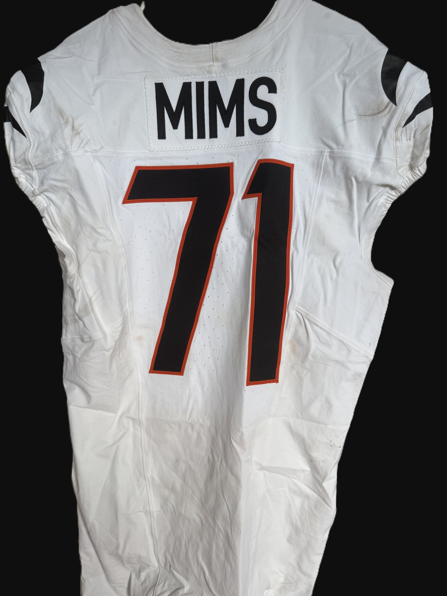 Amarius Mims GAME-WORN 09/29/25💪Cincinnati Bengals🐅NFL Jersey vs. Denver Broncos🐎