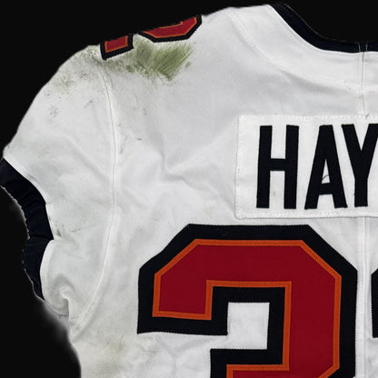 Josh Hayes GAME WORN 💪 10/12/25 Buccaneers Nike On-Field NFL Jersey 👕 vs. 49ers Inc. COA