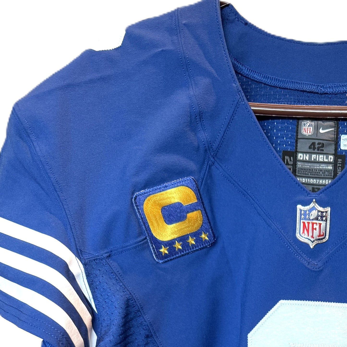 Matt Ryan GAME ISSUED 💪 Indianapolis Colts 🐎 Nike NFL Jersey 👕 Includes COA📄 & Captain's Patch