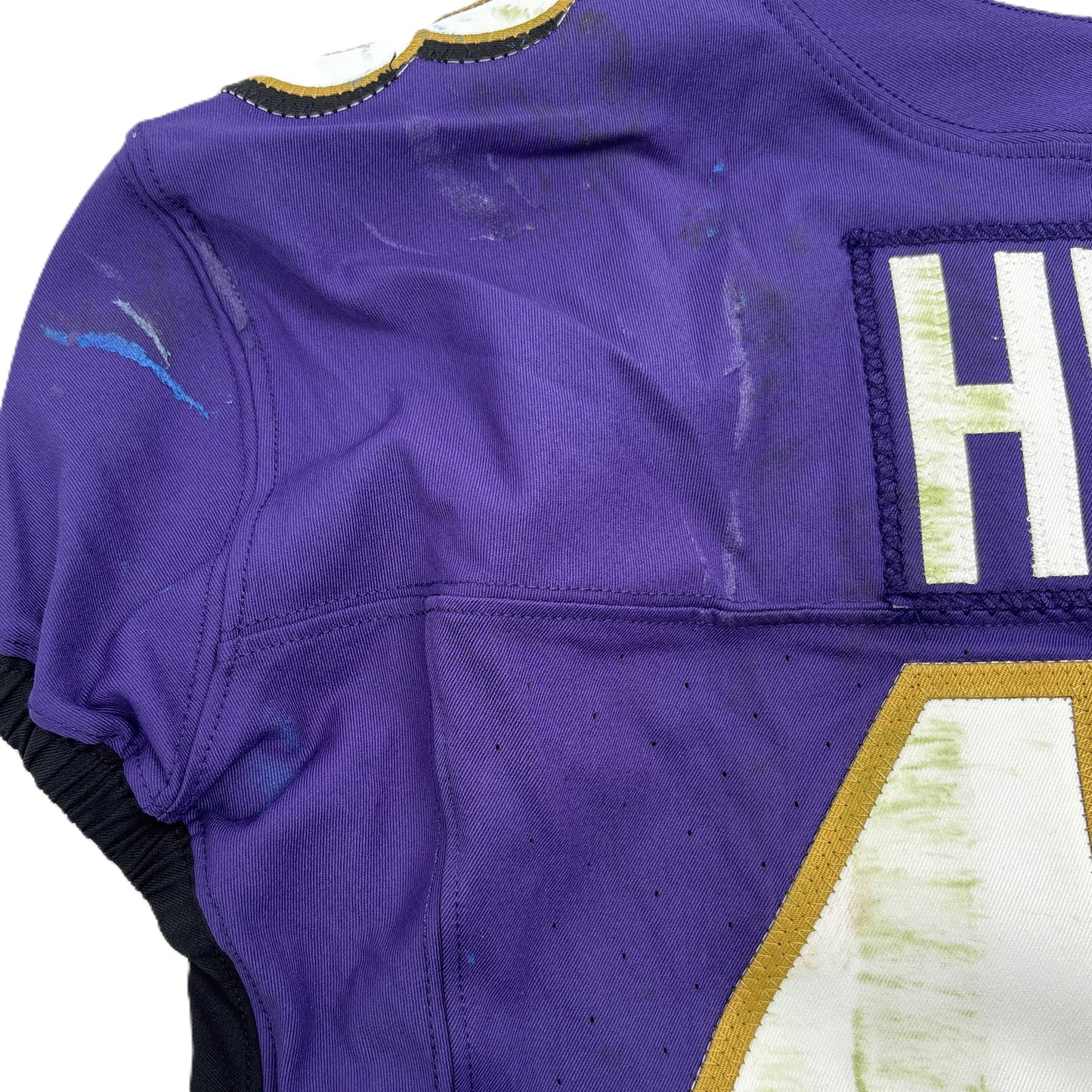 Justice Hill GAME-WORN💪10/12/25 On-Field Baltimore Ravens💜Jersey vs.Los Angeles Rams🐏