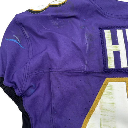 Justice Hill GAME-WORN💪10/12/25 On-Field Baltimore Ravens💜Jersey vs.Los Angeles Rams🐏