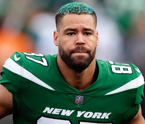 C.J. Uzomah GAME WORN/USED 💪 New York Jets Nike NFL Jersey 👕 with PSA Authenticity🛡️ Crucial Catch Game