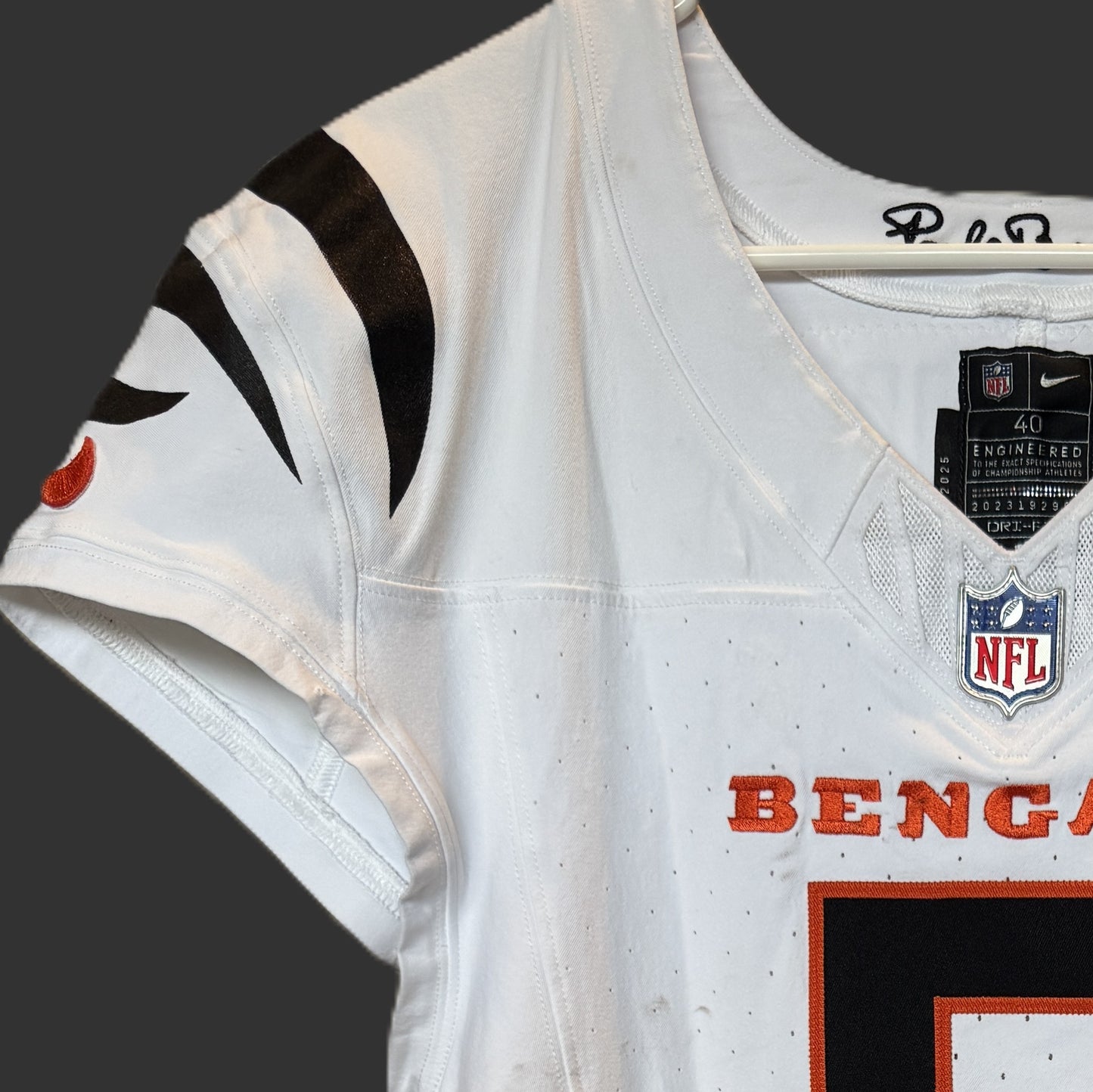 Tee Higgins GAME WORN/USED 09/07/25💪Cincinnati Bengals🐅NFL Jersey vs Cleveland Browns