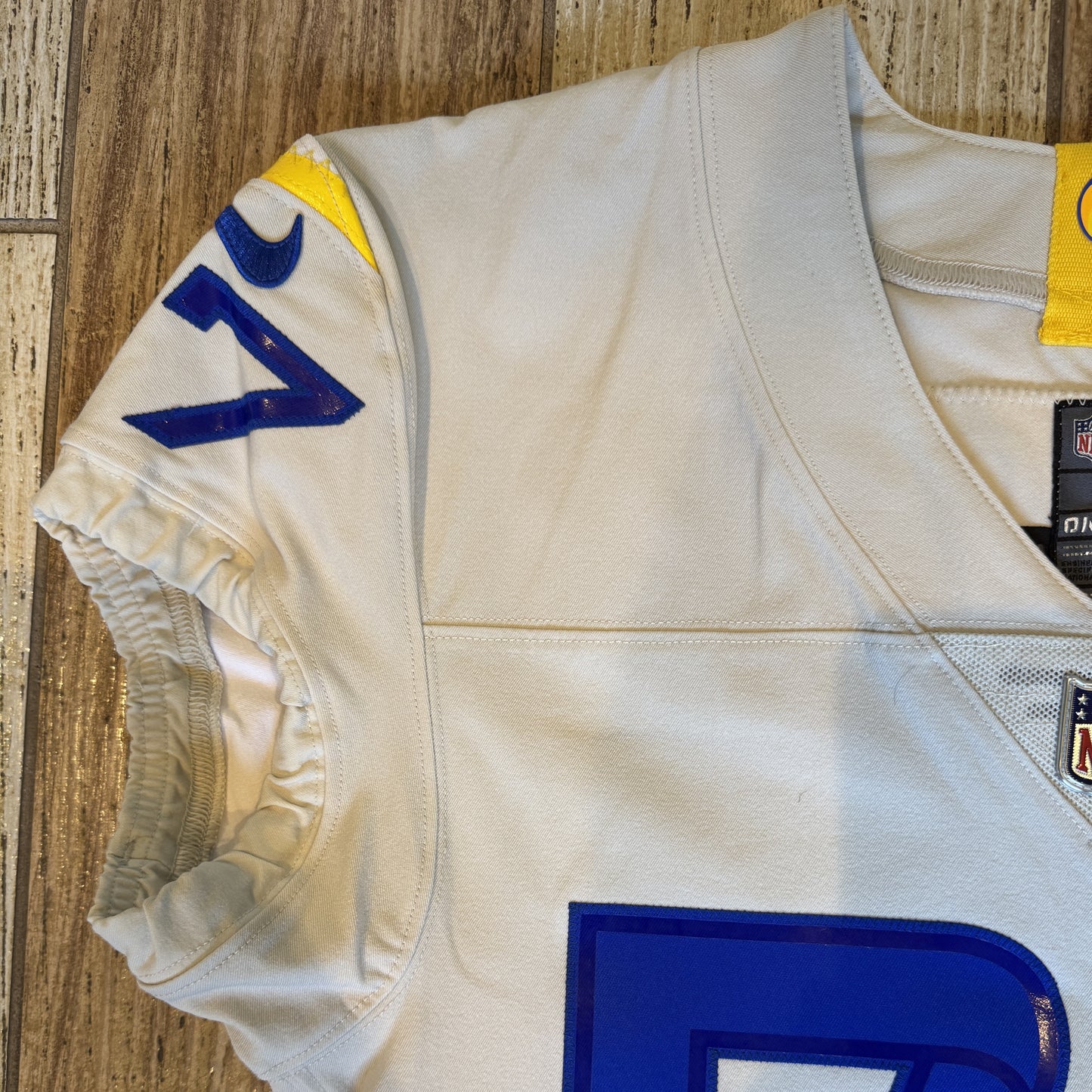 Alaric Jackson GAME ISSUED Los Angeles Rams Nike NFL On Field Jersey Inc. Certificate of Authenticity 📏