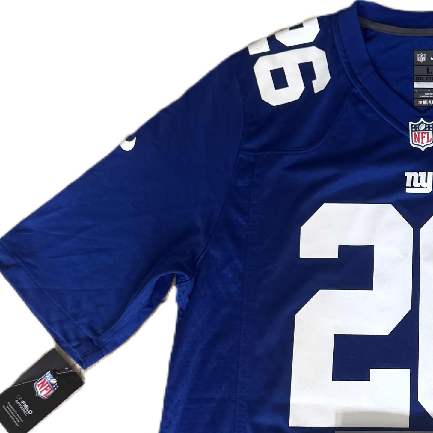 Saquon Barkley Hand Signed ✍️ New York Giants Nike NFL Jersey 👕 Also includes Authenticity 🛡️