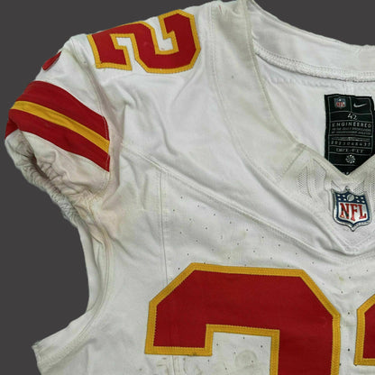 Nick Bolton GAME WORN 💪 11/16/25 Kansas City Chiefs Nike NFL Jersey 🎽 vs Denver Broncos Also Includes Certificate of Authenticity