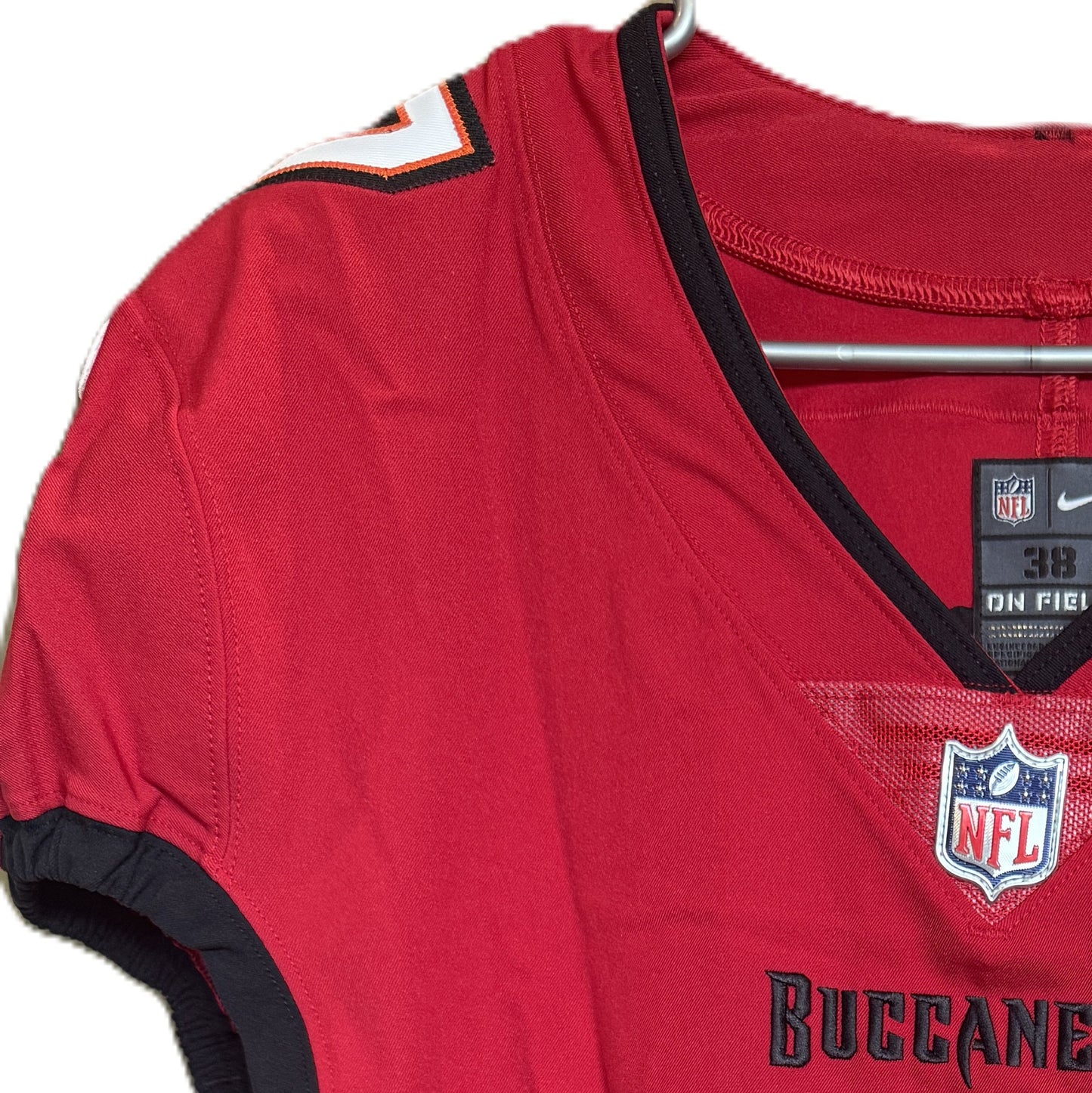 Bucky Irving GAME ISSUED 💪 Tampa Bay Buccaneers On-Field Nike NFL Red Jersey 🎽 Also includes Certificate of Authenticity 🛡️