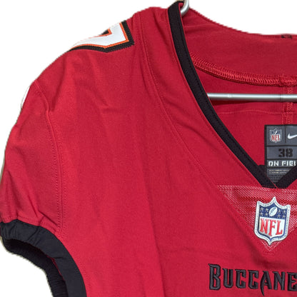 Bucky Irving GAME ISSUED 💪 Tampa Bay Buccaneers On-Field Nike NFL Red Jersey 🎽 Also includes Certificate of Authenticity 🛡️