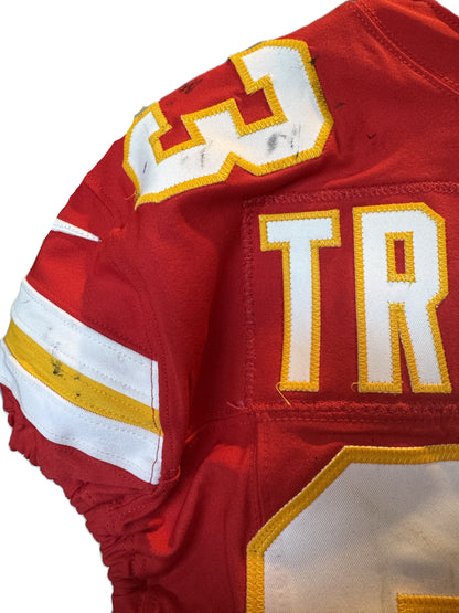 Drue Tranquill GAME-USED💪09/28/25 Kansas City Chiefs NFL Jersey🎽vs. Baltimore Ravens