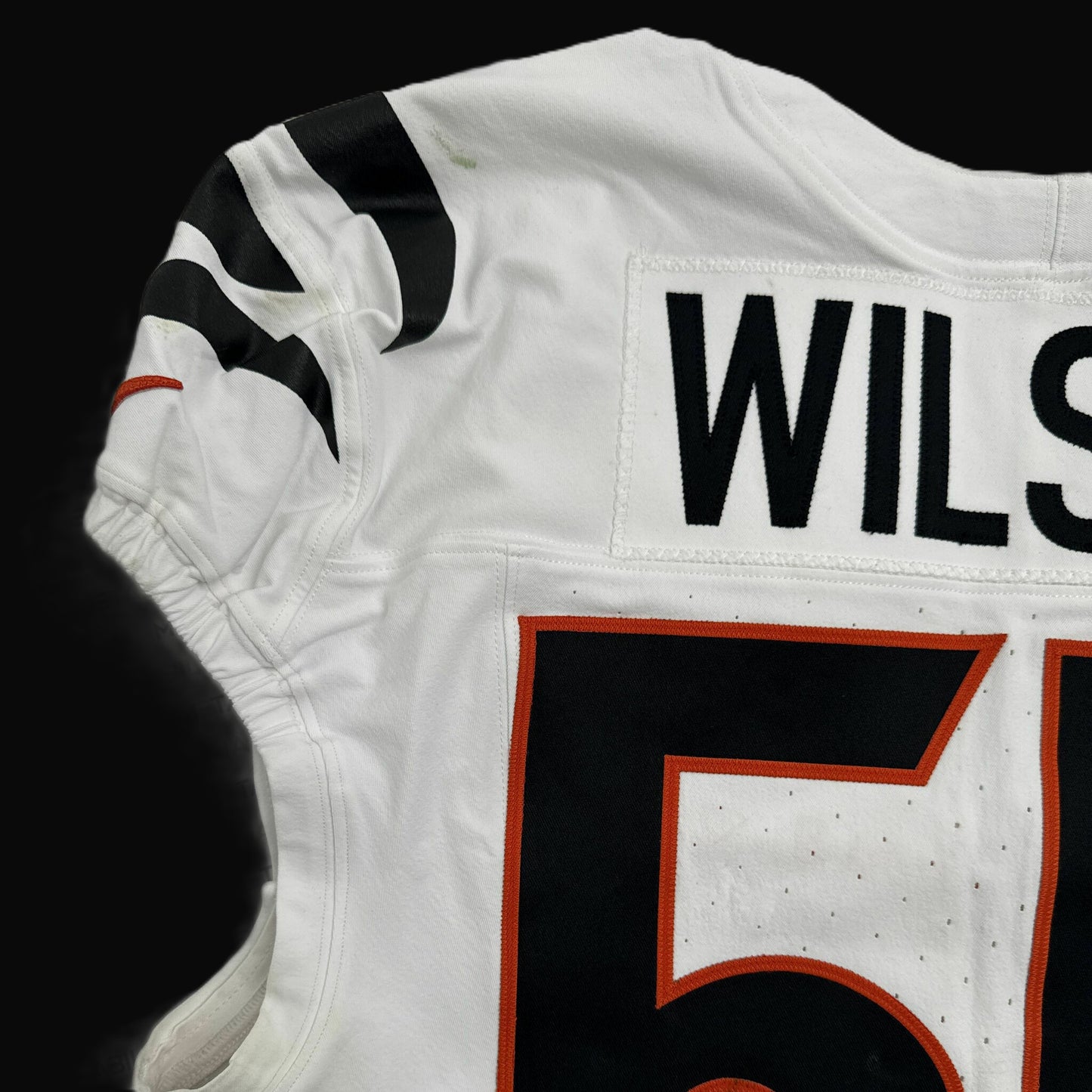 Logan Wilson GAME WORN/USED 10/12/25 💪 Cincinnati Bengals 🐅 Nike NFL Jersey vs Packers inc. COA 🛡️