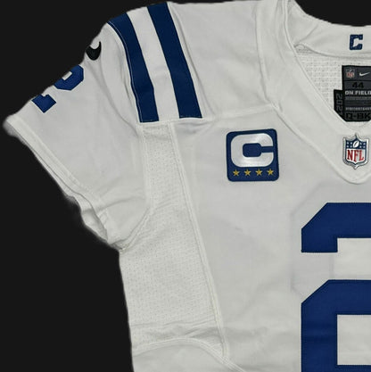 Matt Ryan TEAM / GAME ISSUED 💪 Indianapolis Colts 🐎 Nike NFL Jersey 👕 Inc. COA and Captain's Patch