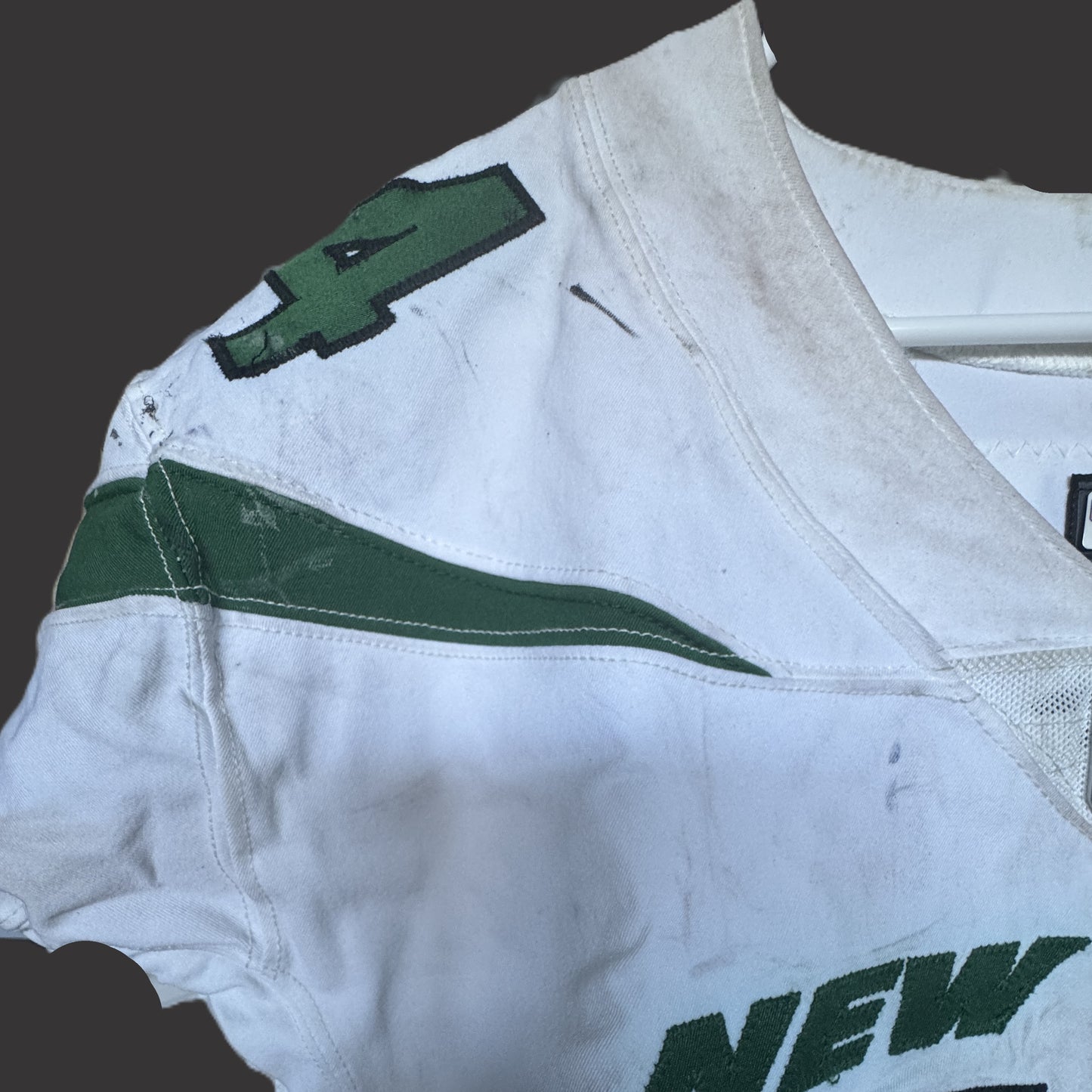 Jamien Sherwood GAME WORN 10/10/21 PHOTO MATCHED 📸 New York Jets NFL Jersey vs Atlanta Falcons Also includes PSA COA 🛡️