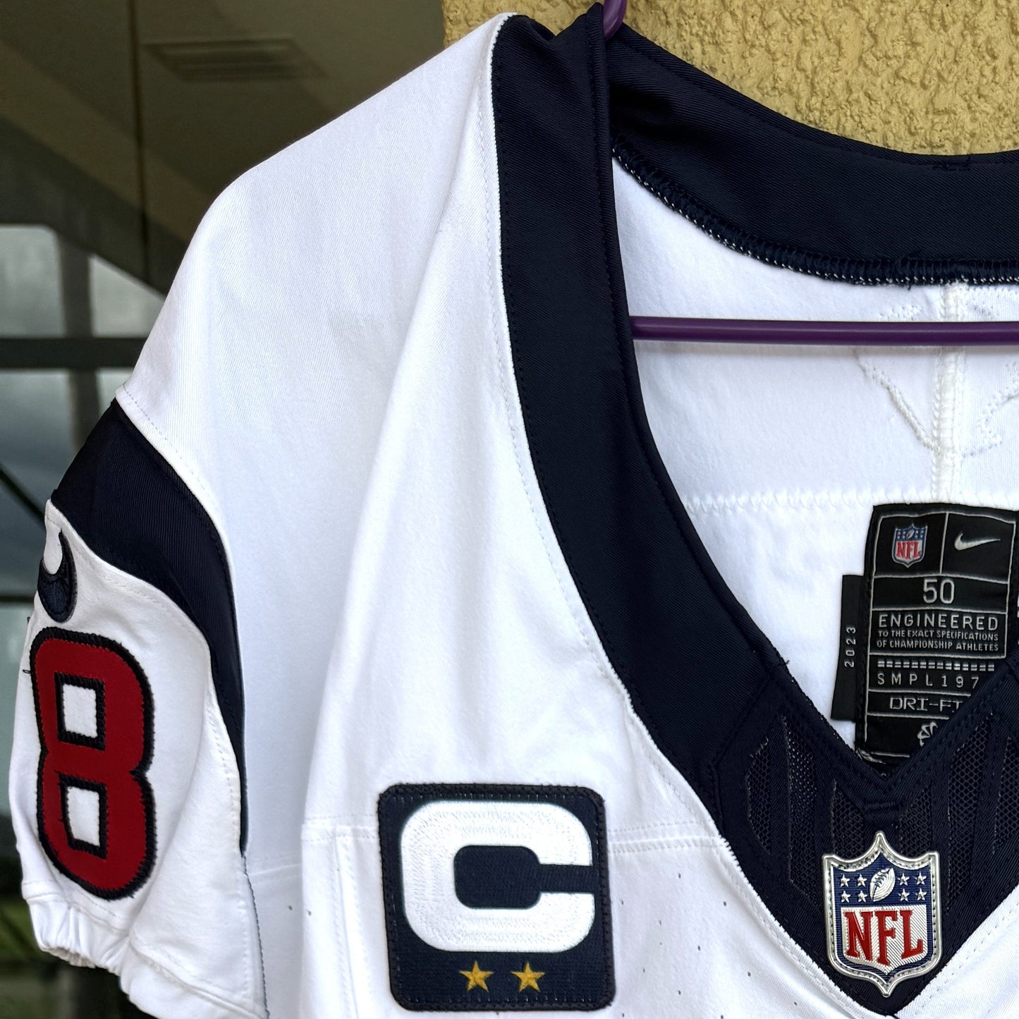 Laremy Tunsil Team/Game Issued Houston Texans 🐂 Nike NFL Jersey👕Also includes COA📄🛡️
