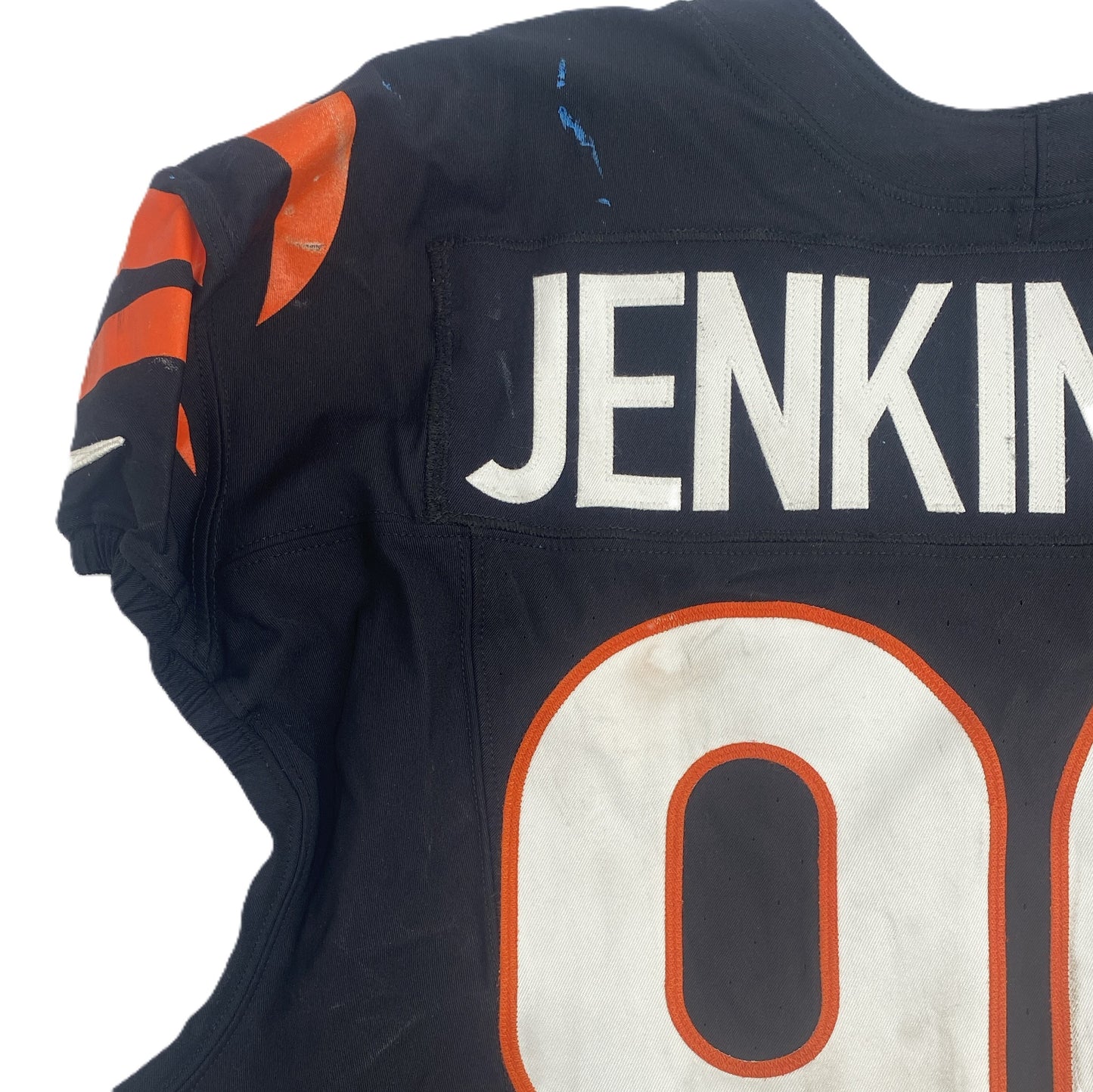 Kris Jenkins Jr. GAME WORN 10/05/25 💪 Cincinnati Bengals 🐅 Nike NFL Jersey vs Detroit Lions inc. COA 🛡️
