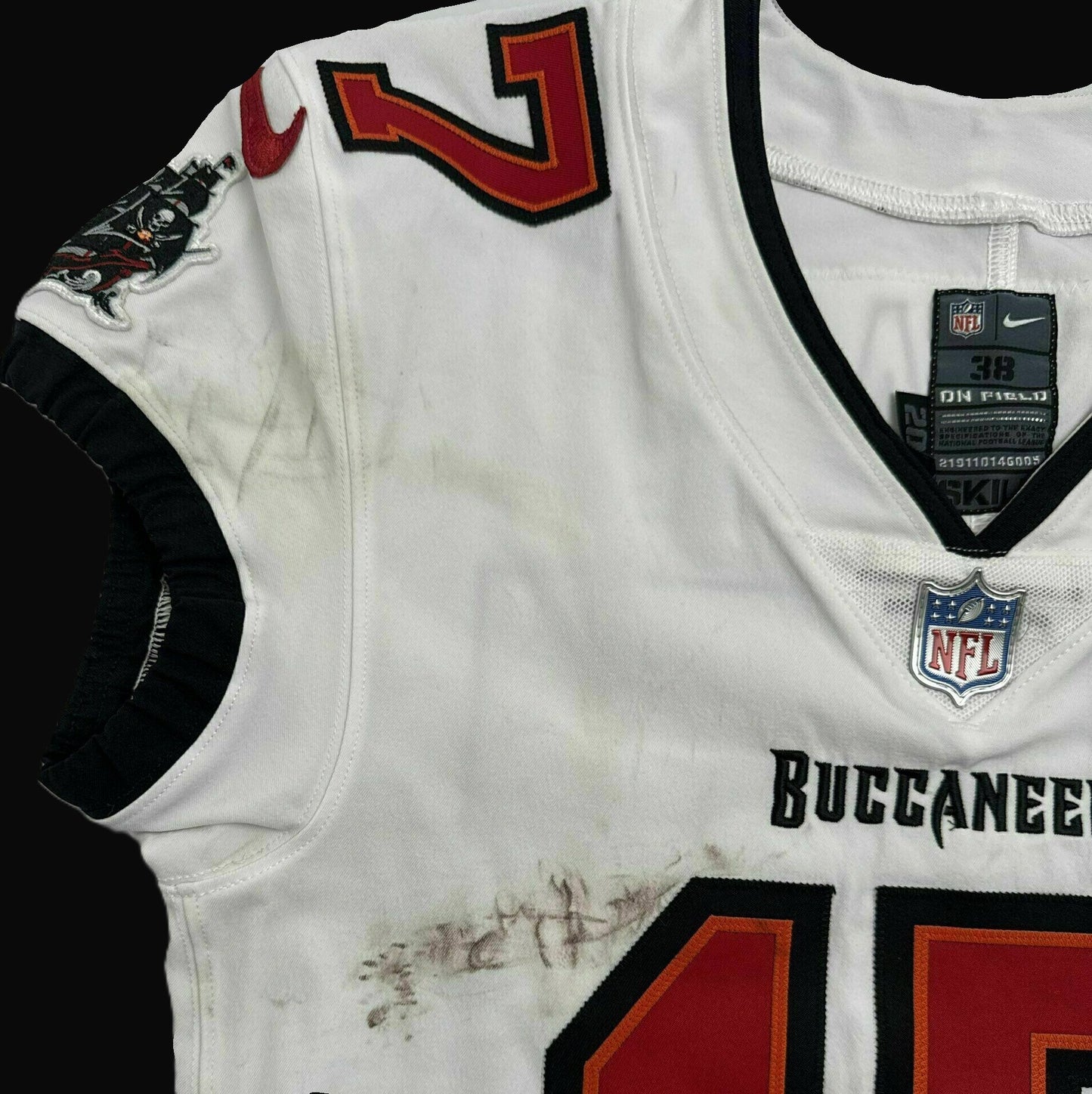 Sterling Shepard Signed & Inscribed GAME WORN 09/07/25 Tampa Bay Buccaneers Nike NFL Jersey vs. Atlanta Falcons Includes COA 📄