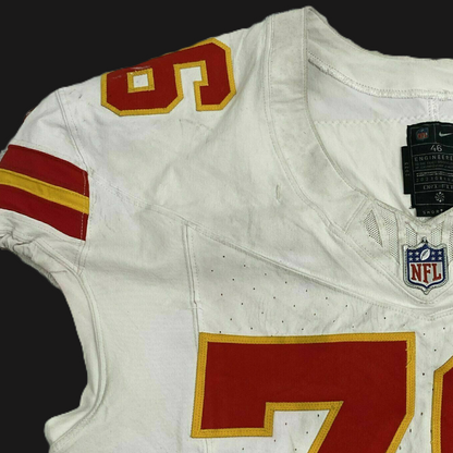 Kingsley Suamataia GAME-USED💪 11/02/25 Kansas City Chiefs NFL Jersey🎽vs. Bills inc. COA 🛡️