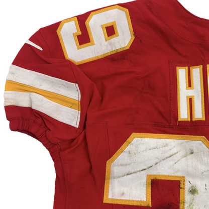 Kareem Hunt GAME-USED💪09/28/25 Kansas City Chiefs NFL Jersey🎽vs. Baltimore Ravens
