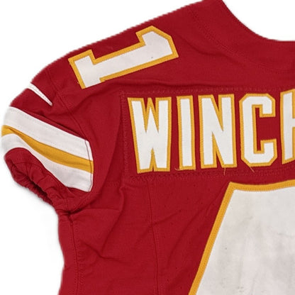 James Winchester GAME-USED💪09/28/25 Kansas City Chiefs NFL Jersey🎽vs. Baltimore Ravens