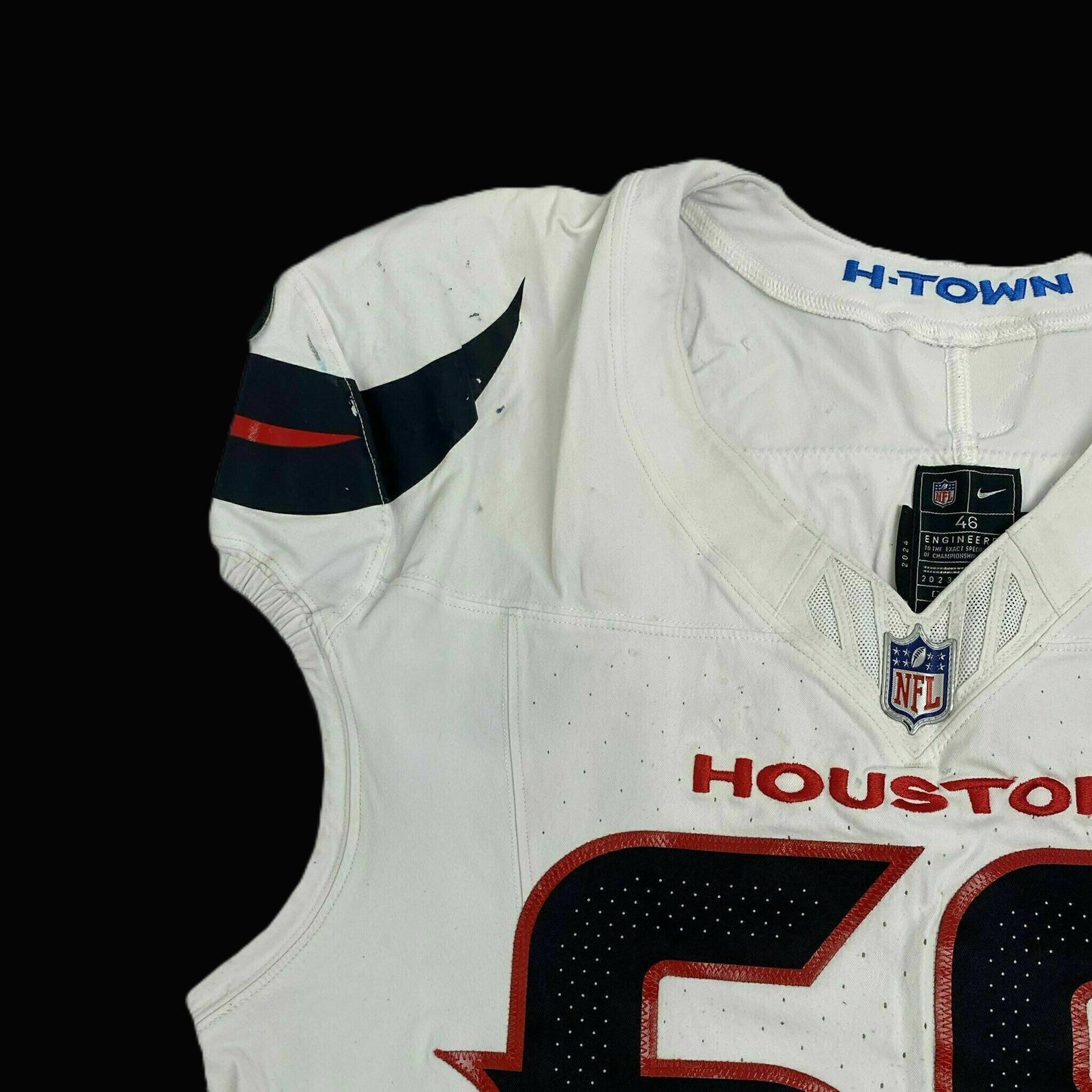 Ed Ingram GAME WORN 10/20/25 Houston Texans Nike NFL Jersey vs Seattle Seahawks Inc. COA